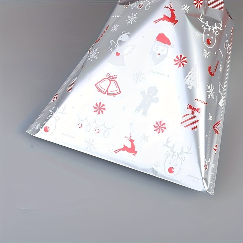 21-teiliges Set mit Weihnachtsgeschenktüten, mit festlichem Design, verschiedene Arten von Geschenkverpackungen, aus Kunststoff.
