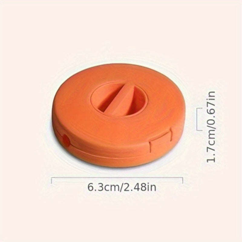 Rotatable Cable Organizer Box - Compact Portable Round Design with 360° Rotating Base, Durable PP Plastic Cord Management System for Home Office Desk, Travel & Workspace Organization, Sleek Storage Bins for Chargers, Cables,