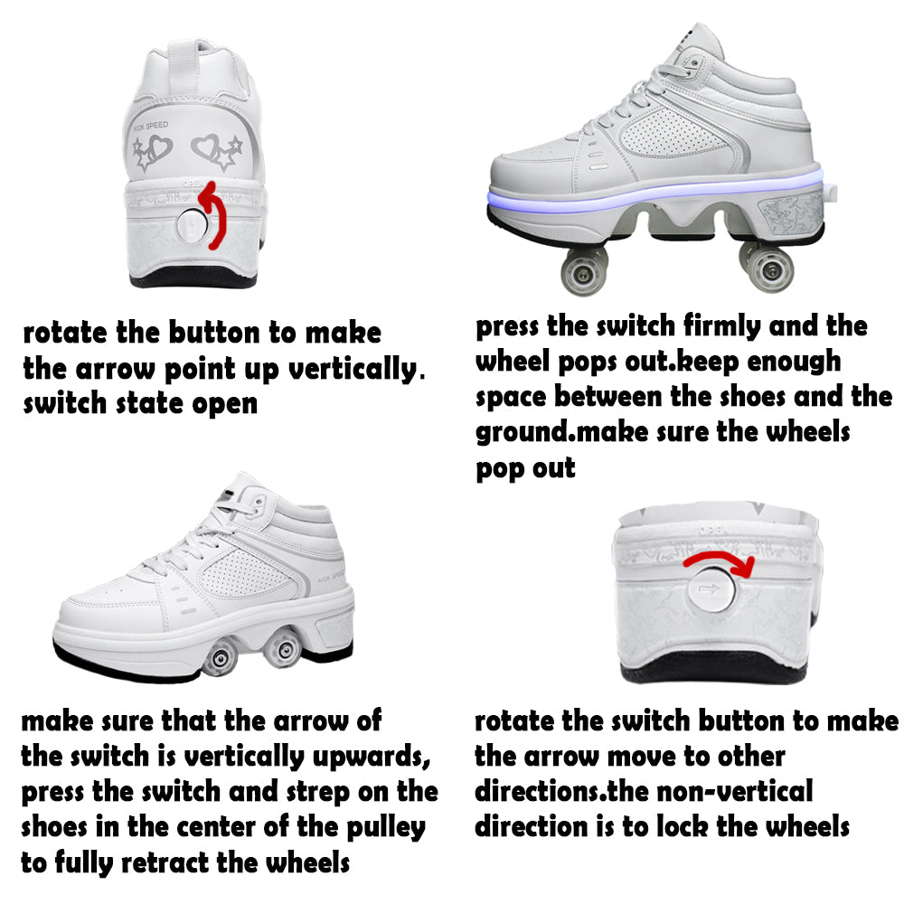 PU-Räder, Deformations-Rollschuhe, Parkour-Schuhe