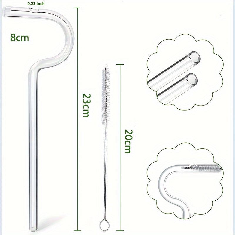 Anti-Lip Wrinkle Reusable Straw Transparent Drinking Tea Milk Tea Valentine'S Day Gift for Mother