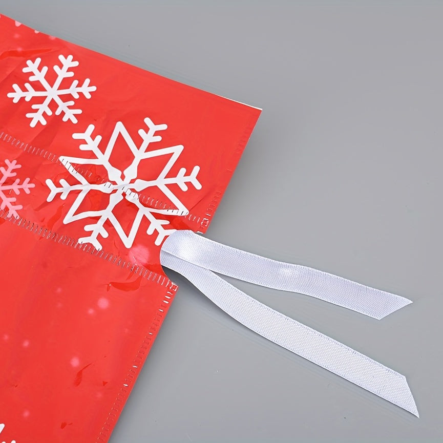 21-teiliges Set mit Weihnachtsgeschenktüten, mit festlichem Design, verschiedene Arten von Geschenkverpackungen, aus Kunststoff.