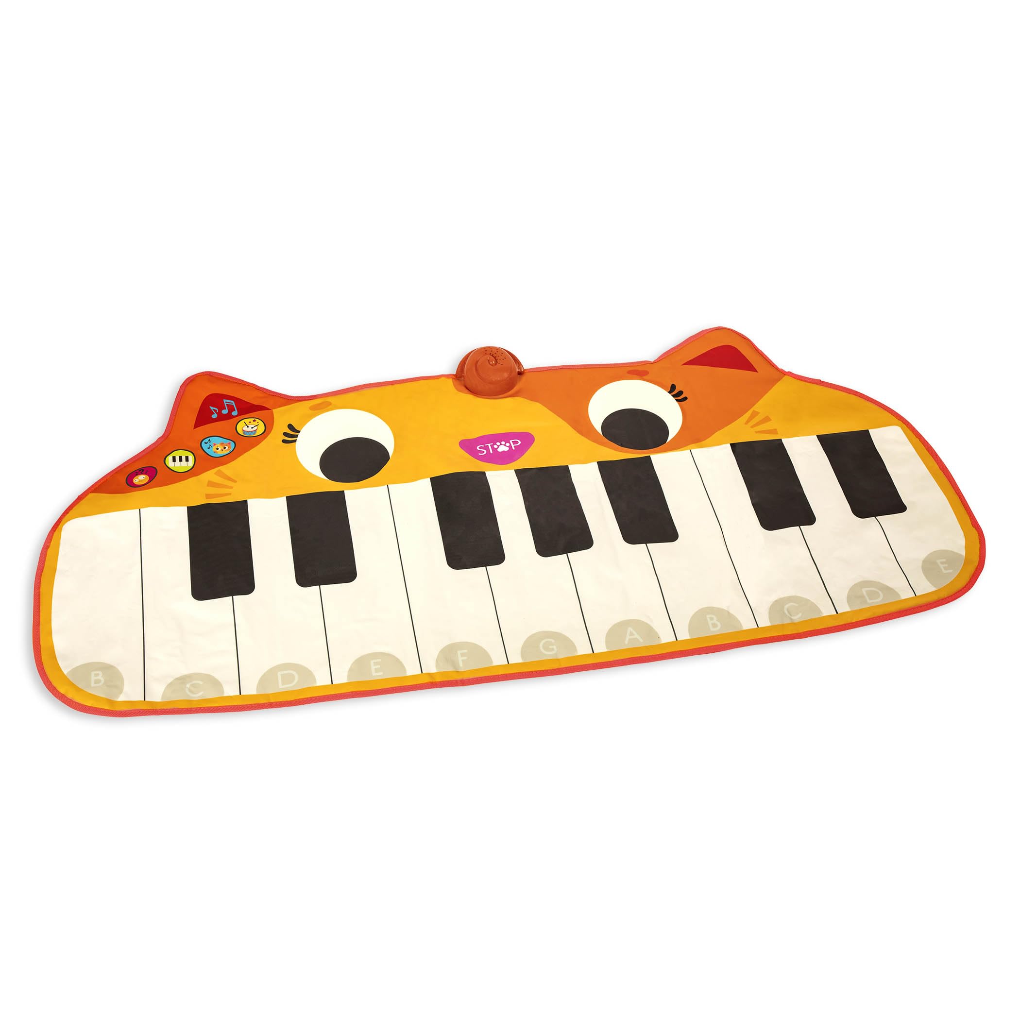 Land of B. Nilpferd-Spielzeug-Keyboard mit Lichtern und Liedern, Klavier, Musikspielzeug, Musikinstrument zum Klavierspielen für Babys und Kinder ab 1 Jahr