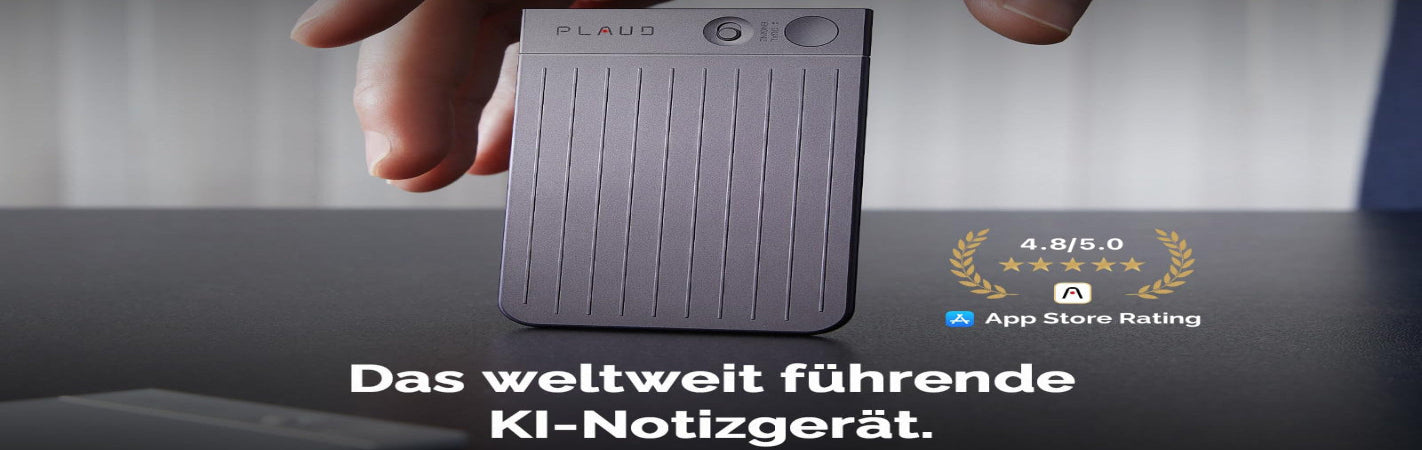 PLAUD NOTE AI Digital Voice Recorder, 64 GB Aufnahmegerät mit ChatGPT