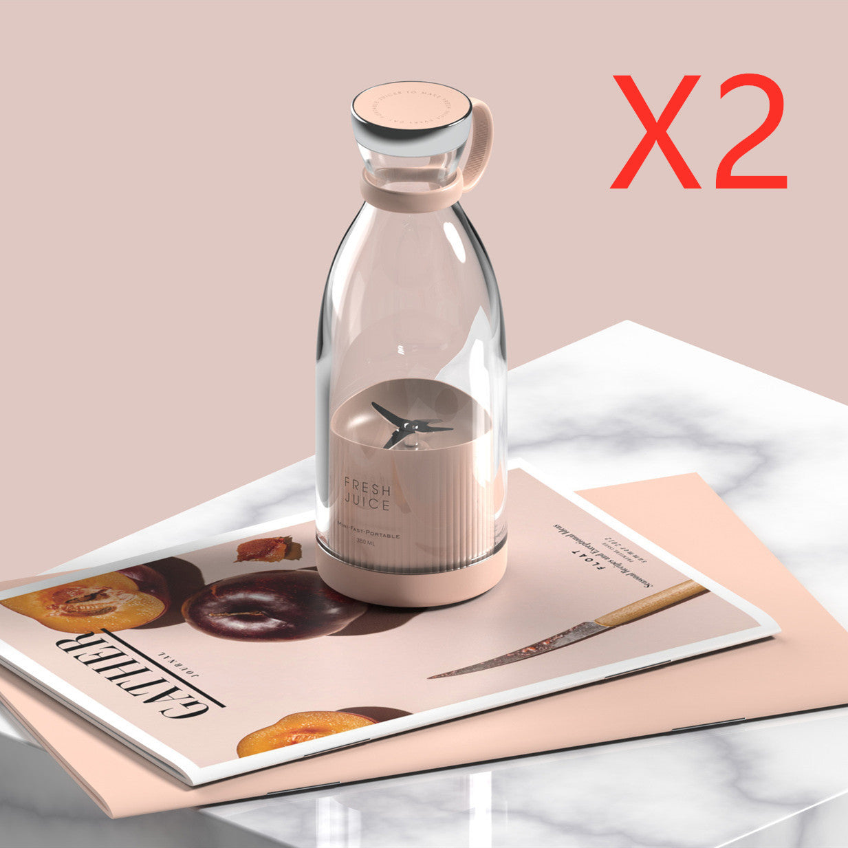 350ML Elektrischer Entsafter Mixer, USB Aufladbare Maschine, Haushalt ,Tragbarer Mixer, Maker Cup Küchenwerkzeugsatz