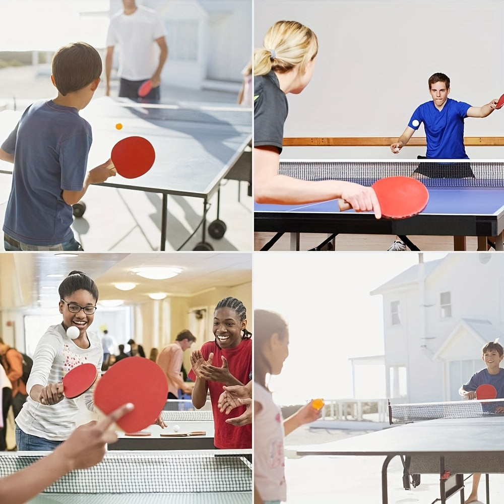 6-teiliges tragbares Tischtennis-Set mit verstellbarem Netz, Schläger und Bällen – kompakte Tragetasche, langlebige ABS-Konstruktion, ideal für Spiele im Innen- und Außenbereich, Tischtennisausrüstung, Indoor-Sportausrüstung