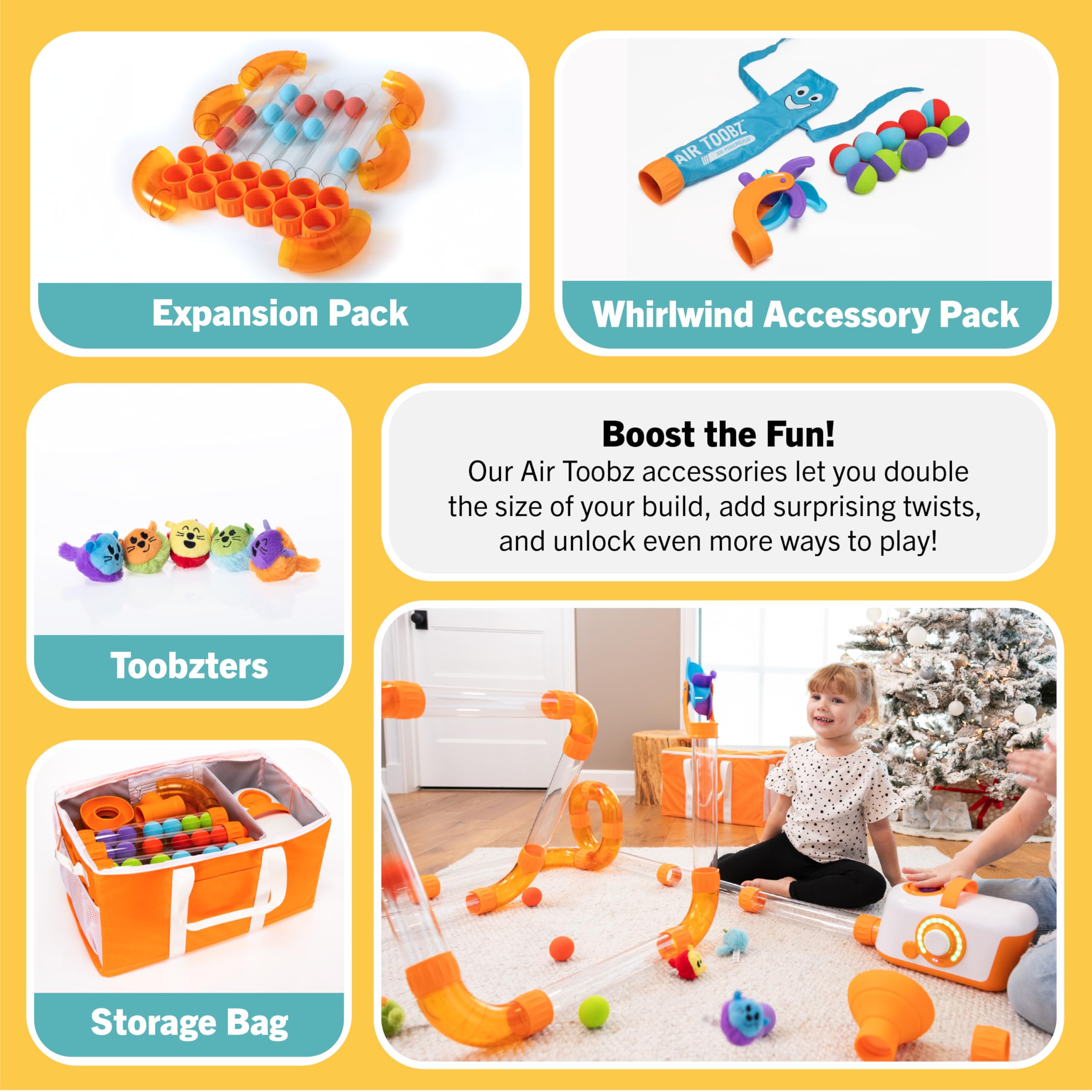 Fat Brain Air Toobz, luftbetriebenes Ball- und Rohrphysikspielzeug