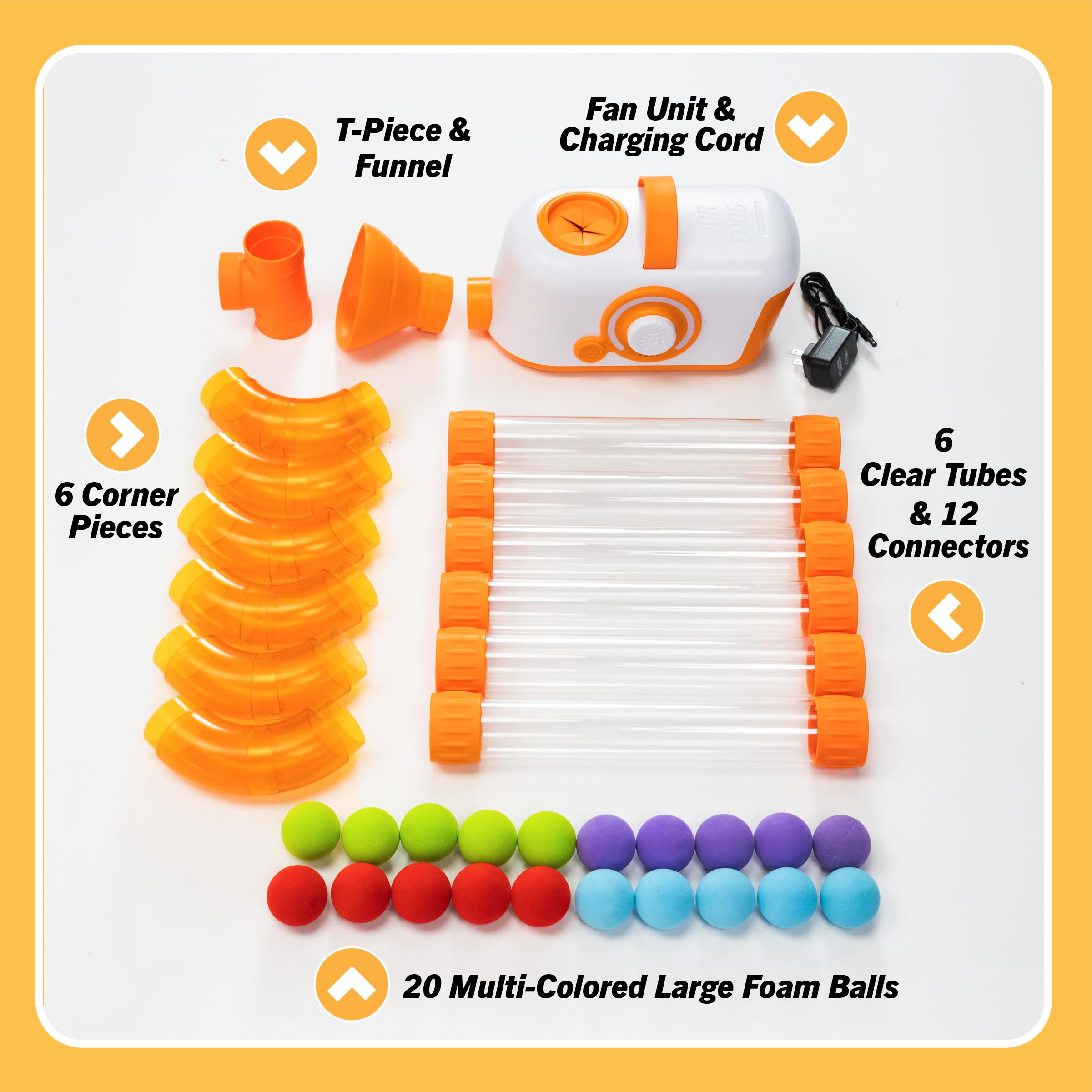Fat Brain Air Toobz, luftbetriebenes Ball- und Rohrphysikspielzeug