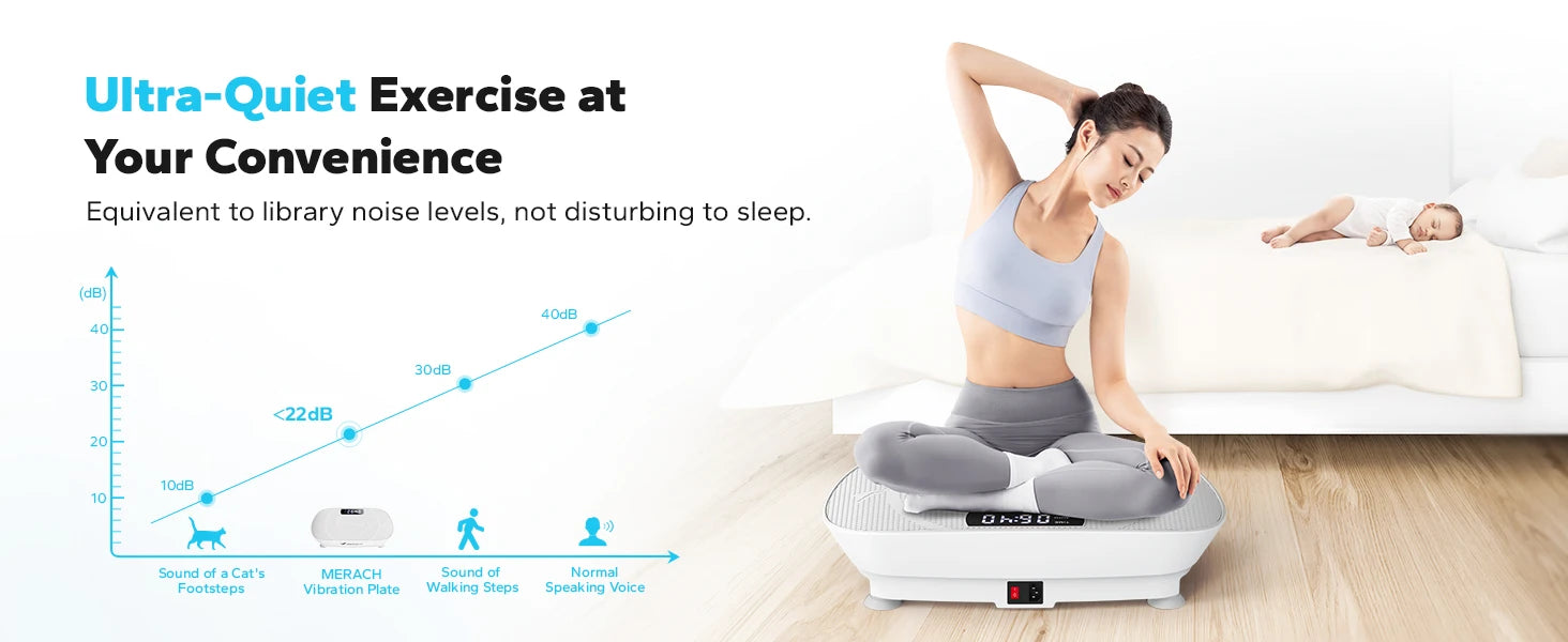 MERACH Vibrationsplatte für Ganzkörpermassage