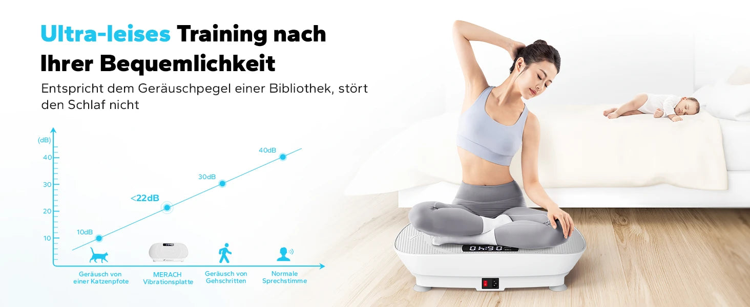 MERACH Vibrationsplatte für Ganzkörpermassage