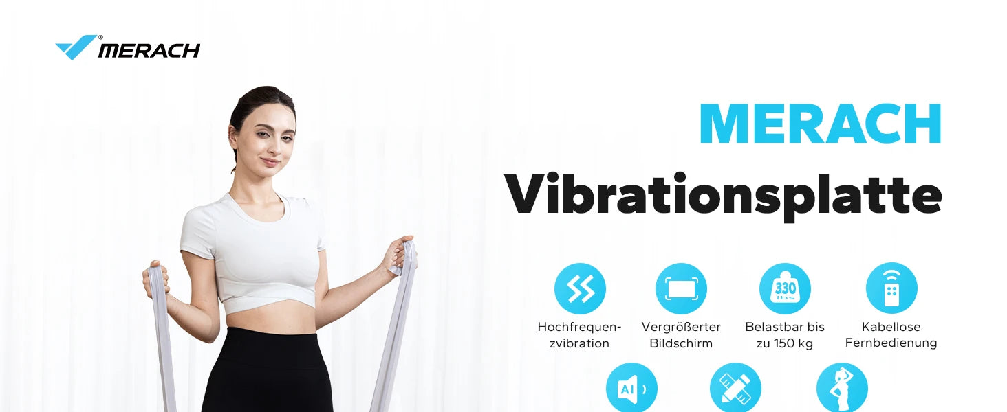MERACH Vibrationsplatte für Ganzkörpermassage