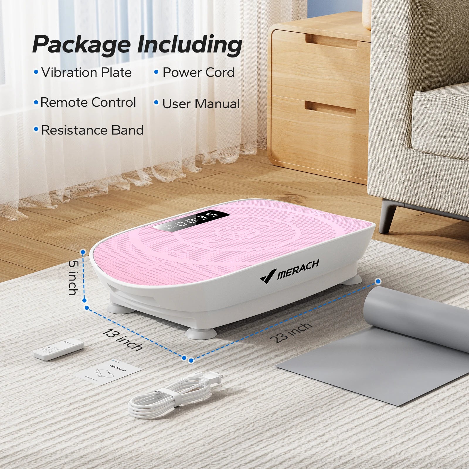 MERACH Vibrationsplatte für Ganzkörpermassage