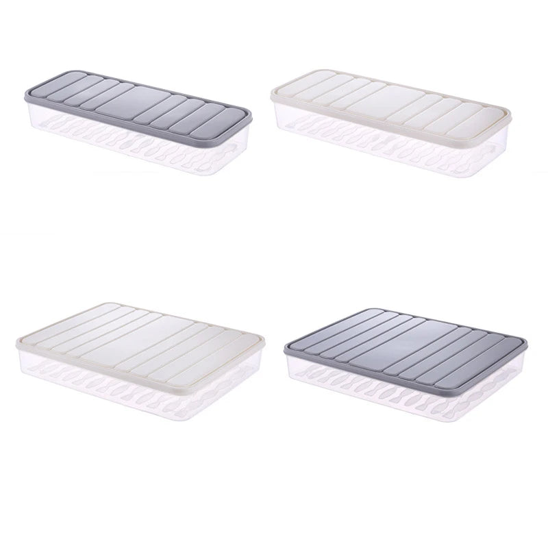 Boîte de congélation pour raviolis, conteneur de conservation des aliments, boîte de conservation des aliments empilable avec couvercle, boîte carrée en plastique monocouche scellée transparente