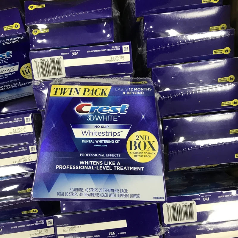 3D Weiße Zähne Whitestrips, Luxe Professionelle Wirkung, Original Mundhygiene Zahn, Zahnaufhellungsstreifen