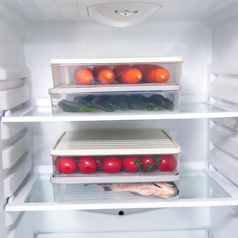 Boîte de congélation pour raviolis, conteneur de conservation des aliments, boîte de conservation des aliments empilable avec couvercle, boîte carrée en plastique monocouche scellée transparente