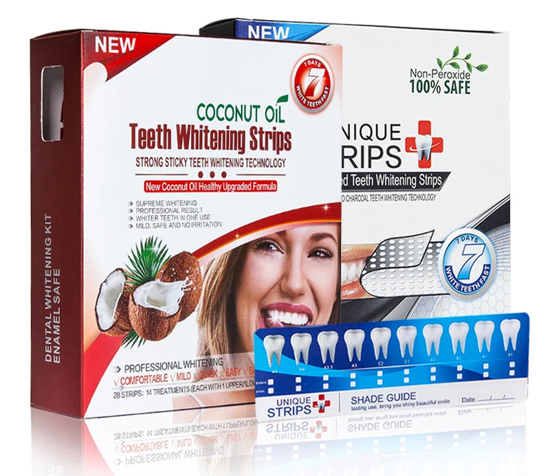 3D Weiße Zähne Whitestrips, Luxe Professionelle Wirkung, Original Mundhygiene Zahn, Zahnaufhellungsstreifen