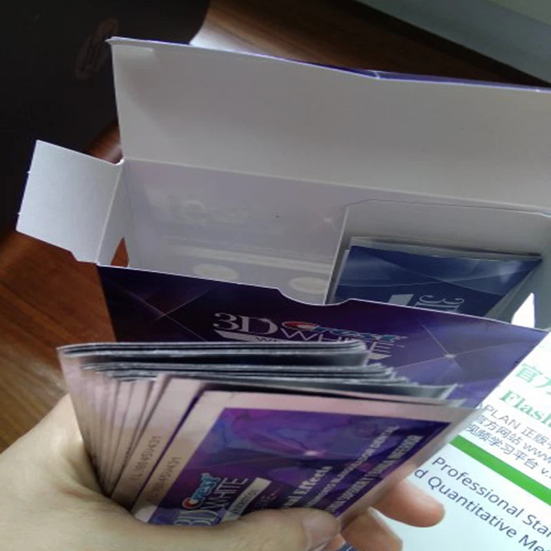 3D Weiße Zähne Whitestrips, Luxe Professionelle Wirkung, Original Mundhygiene Zahn, Zahnaufhellungsstreifen