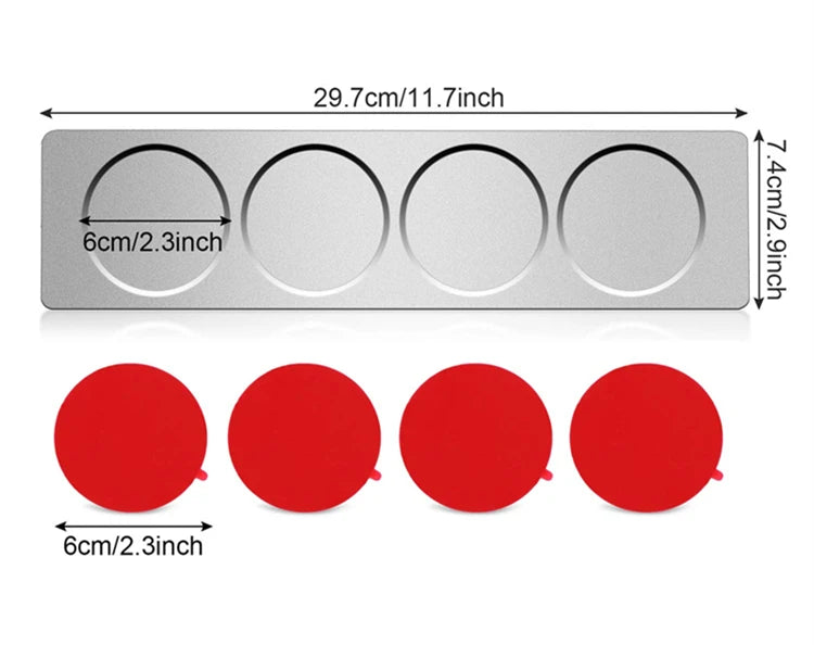 LMETJMA Magnetische Gewürzgläser mit Wandhalterung