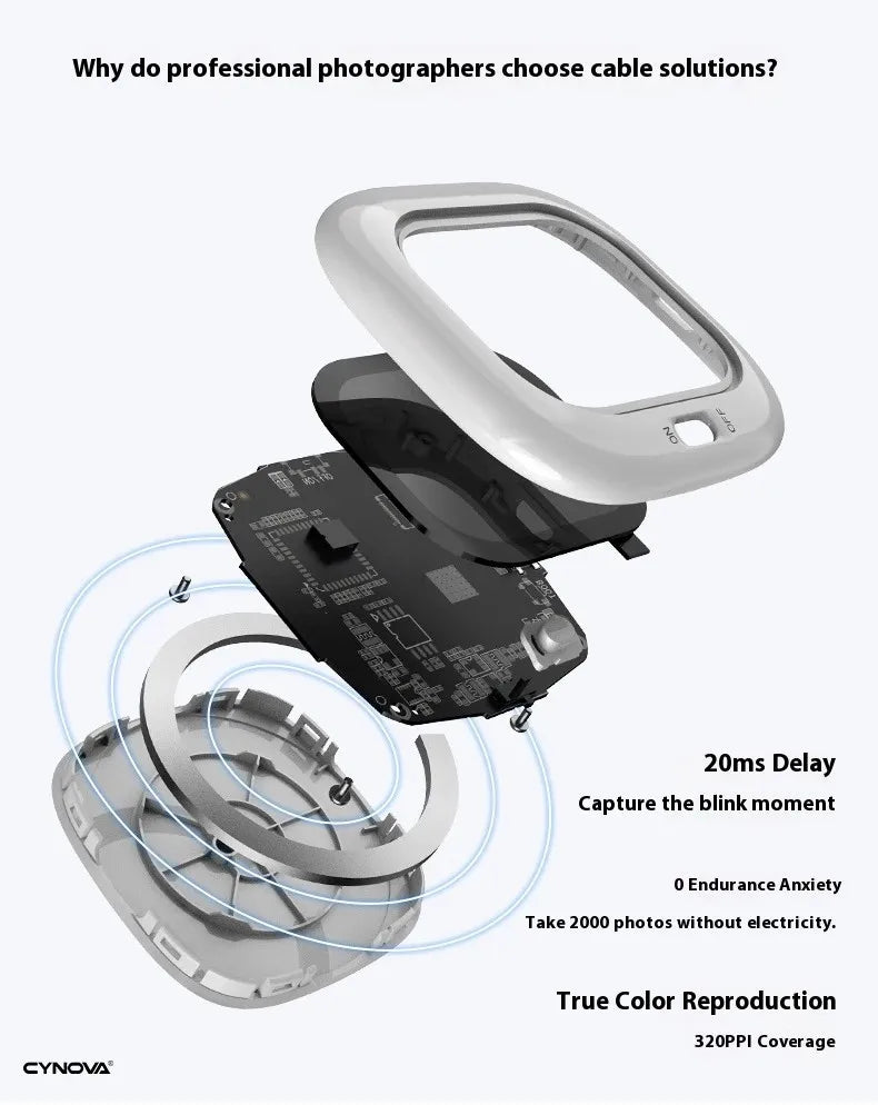 CYNOVA- Founist Vlogmate Mini AMOLED-Bildschirm, Magnetischer Selfie-Monitor, Bildschirm + Fernbedienung