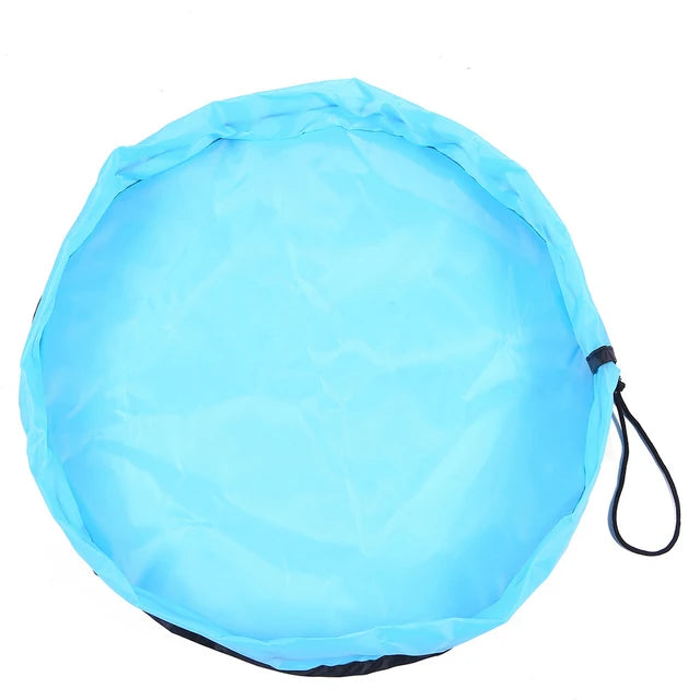 Kinderspielzeugkissen, Spielzeug-Aufbewahrungstasche, Große saubere Spielunterlage, Robuste Baustein-Spielzeug-Aufbewahrungstasche, Outdoor-Matte