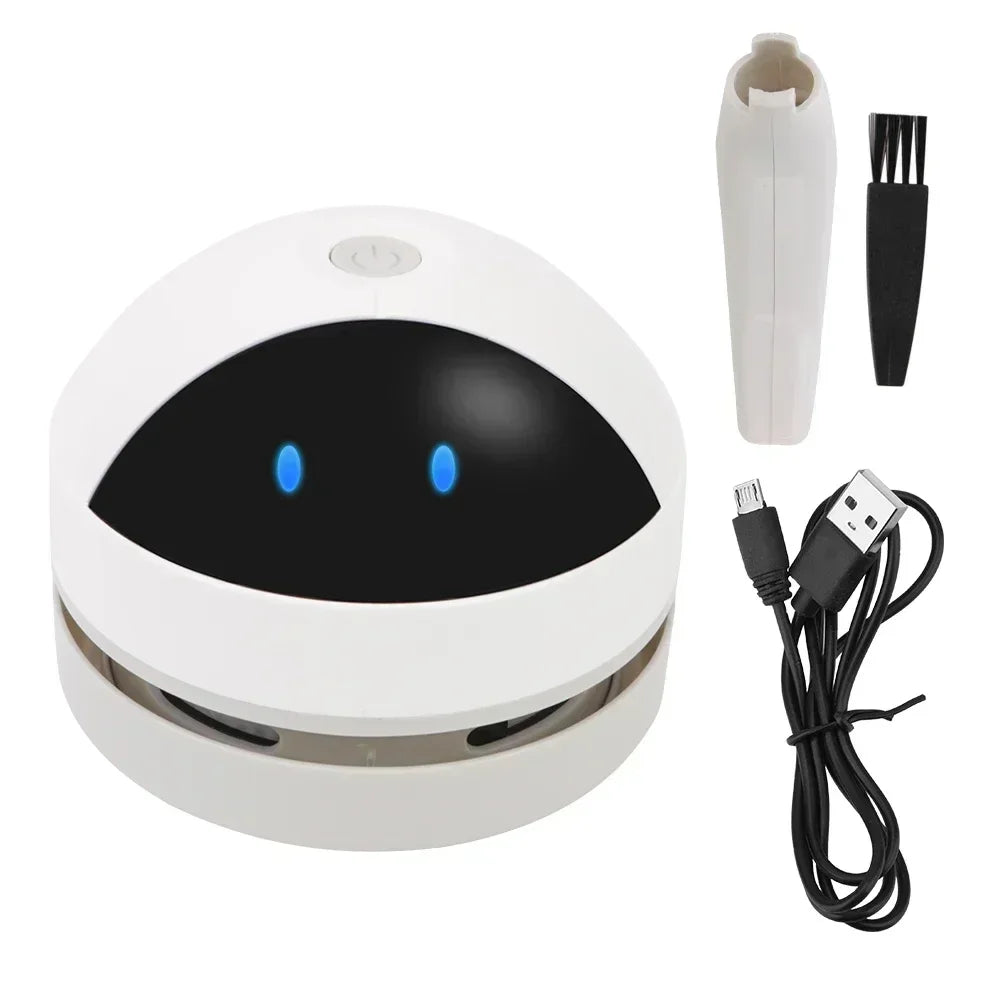 Mini-Staubsauger, tragbarer Schreibtisch-Tischstaubsauger, USB-Handheld-Tischkehrmaschine, Haar-Bleistift-Krümel-Reinigungswerkzeug, Staubsauger