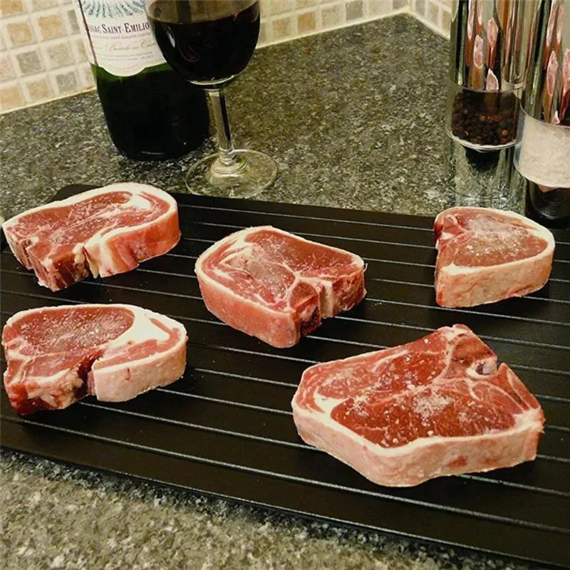 1 stücke Schnelle Auftauen Tablett Schnelle Auftauen Gefrorene Lebensmittel Fleisch Obst Schnelle Auftauen Platte Bord Auftauen Tablett Auftauen Master küche Gadgets