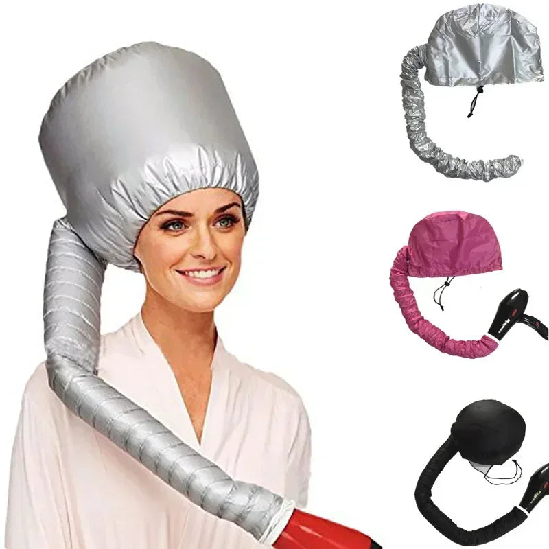 2PCSHair Motorhaube Tragbare Trockner Kappe Dampfer Quick Dry Gebacken Öl Pflege Diffusor Trocknen Friseur Werkzeuge Haar Kappe Dusche Kappe frauen