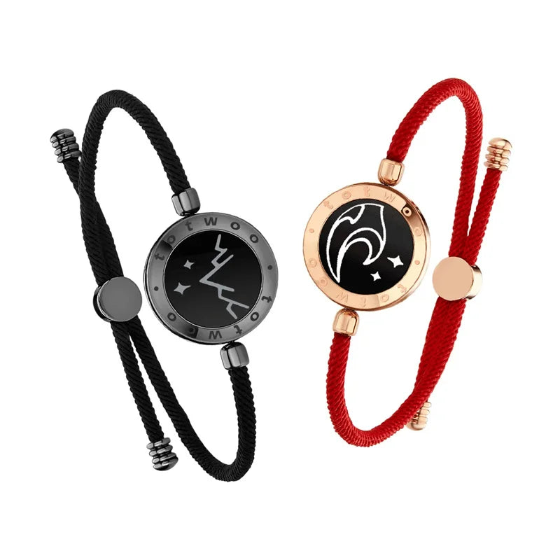 Totwoo Long Distance Touch Leuchtende und vibrierende Armbänder für Paare