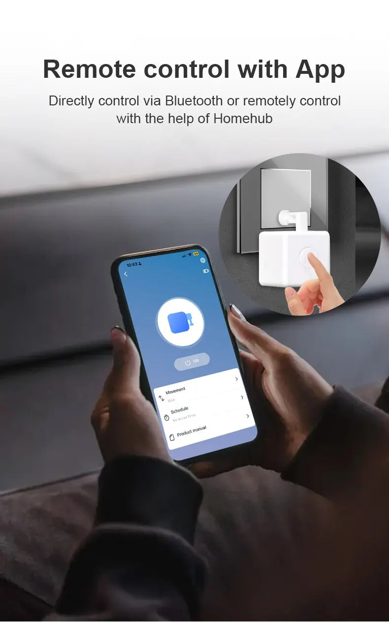 Tuya Zigbee / Bluetooth Fingerbot Plus Roboter-Tastendrücker-Schalter-Bot