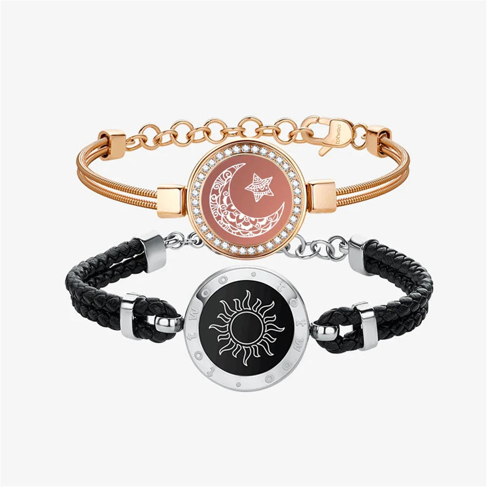Totwoo Long Distance Touch Leuchtende und vibrierende Armbänder für Paare