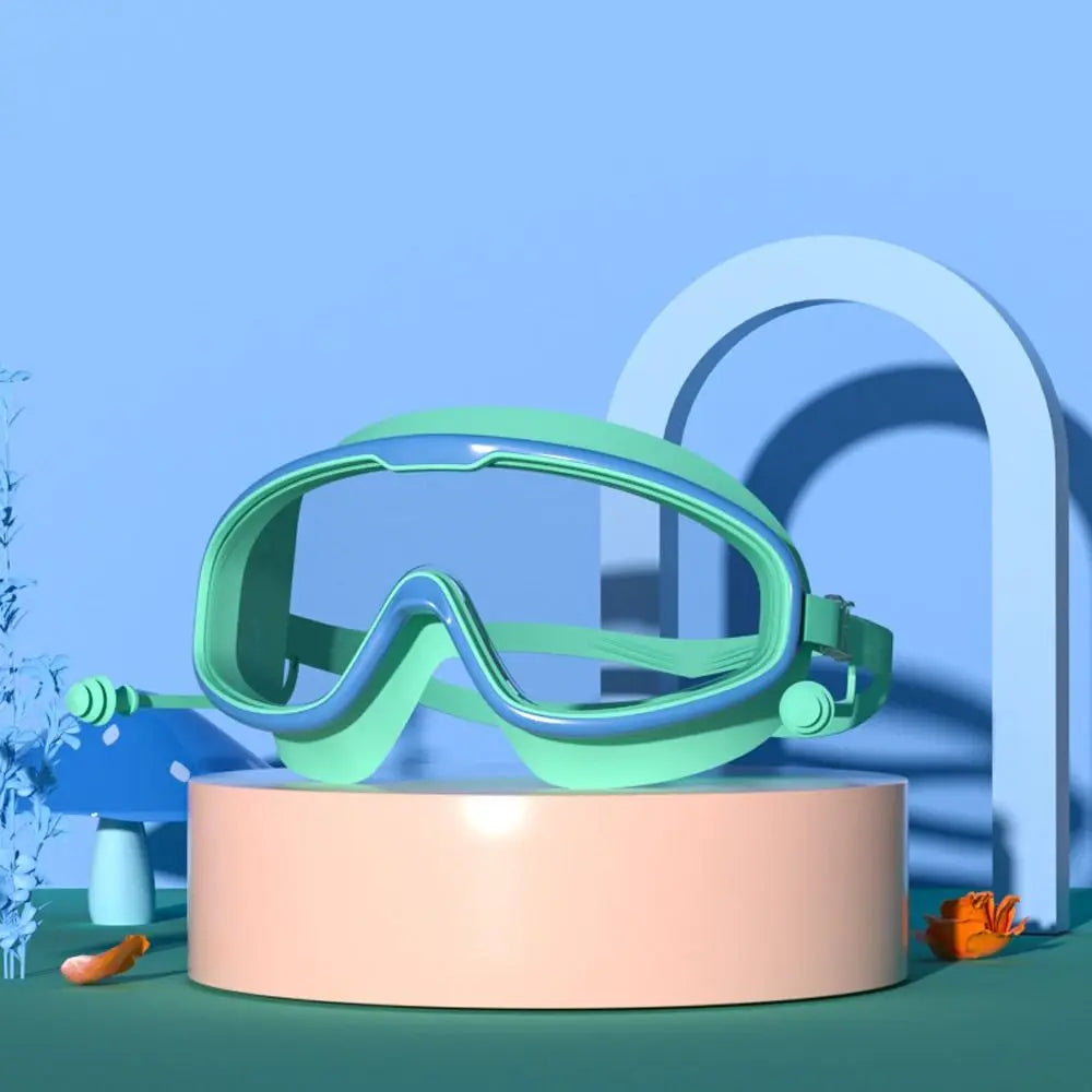 Schwimmbrille für Kinder im Alter von 3–15 Jahren, beschlagfrei, auslaufsicher, transparent, für Jungen und Mädchen, für Pool und Strand