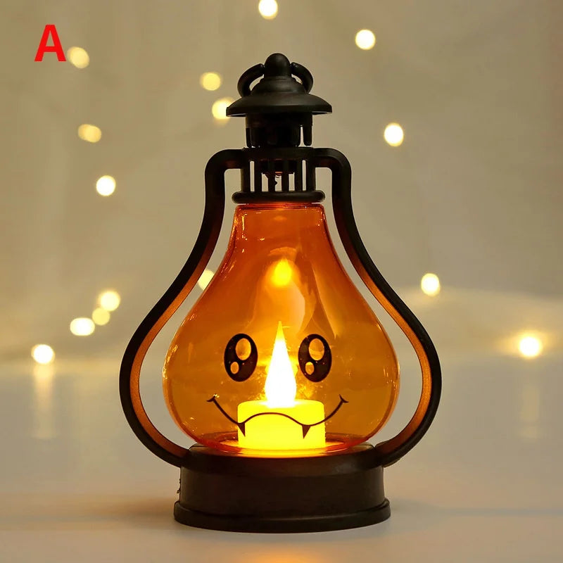 Horror Halloween LED Wind Licht, Tragbare Kürbis Geister Laterne, Bar Desktop Ornament, Halloween Decor Requisiten