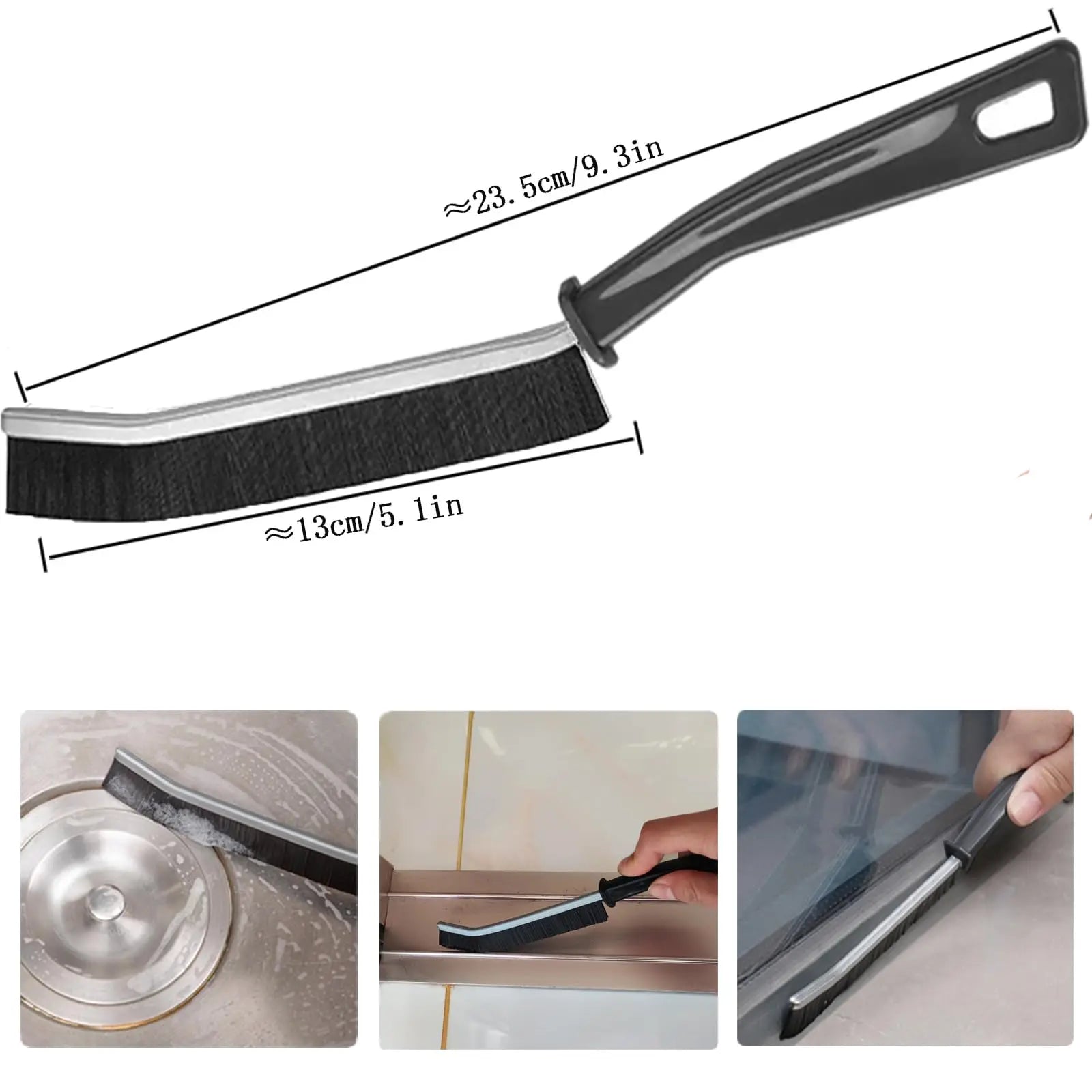 3-teiliges/5-teiliges Fugenreinigungsbürsten-Werkzeug, Fugenbürste, Reinigungsmittel, Haushaltswaren, Badezimmer-Spalt-Schrubber, Bürsten mit harten Borsten