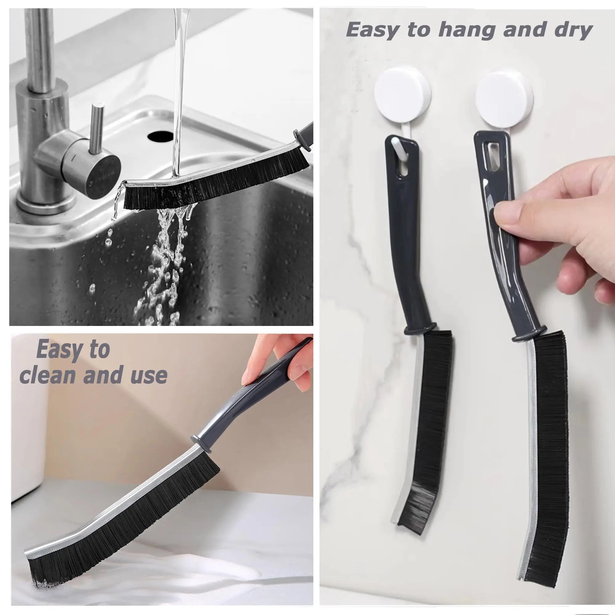 3-teiliges/5-teiliges Fugenreinigungsbürsten-Werkzeug, Fugenbürste, Reinigungsmittel, Haushaltswaren, Badezimmer-Spalt-Schrubber, Bürsten mit harten Borsten