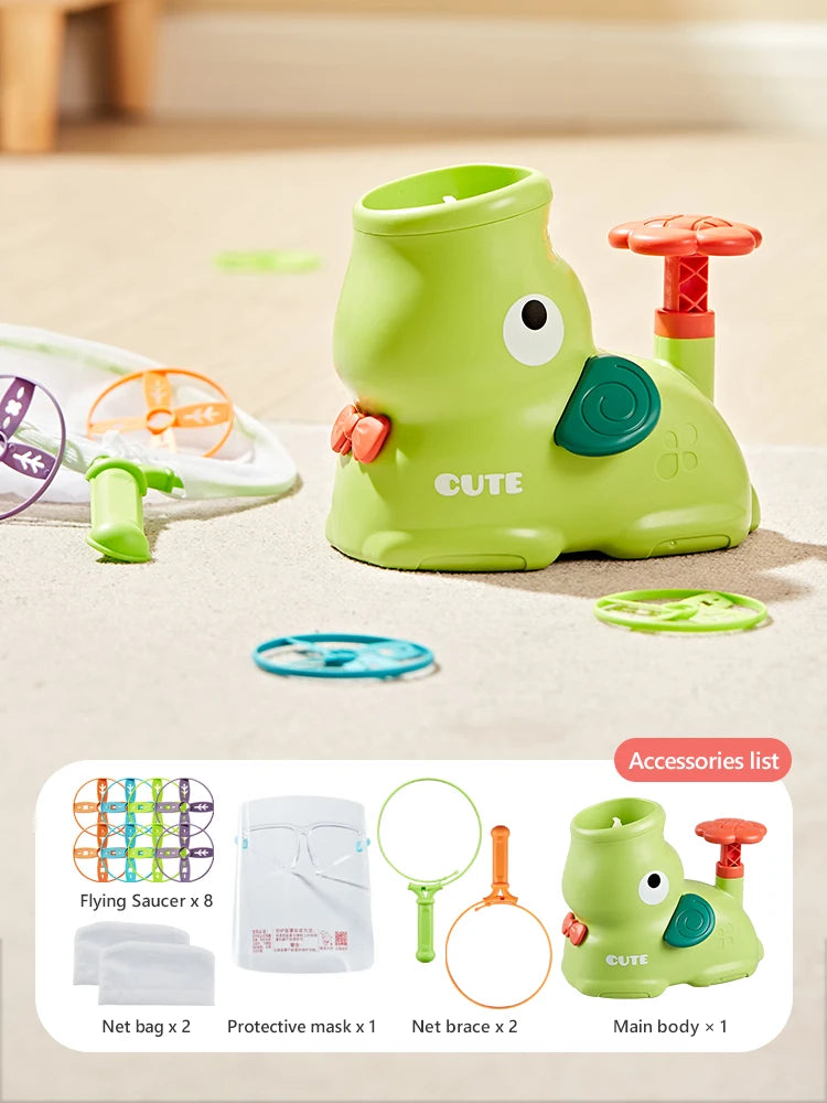 Air Discs Launcher Kinderspielzeug, für Indoor und Outdoor Spiele