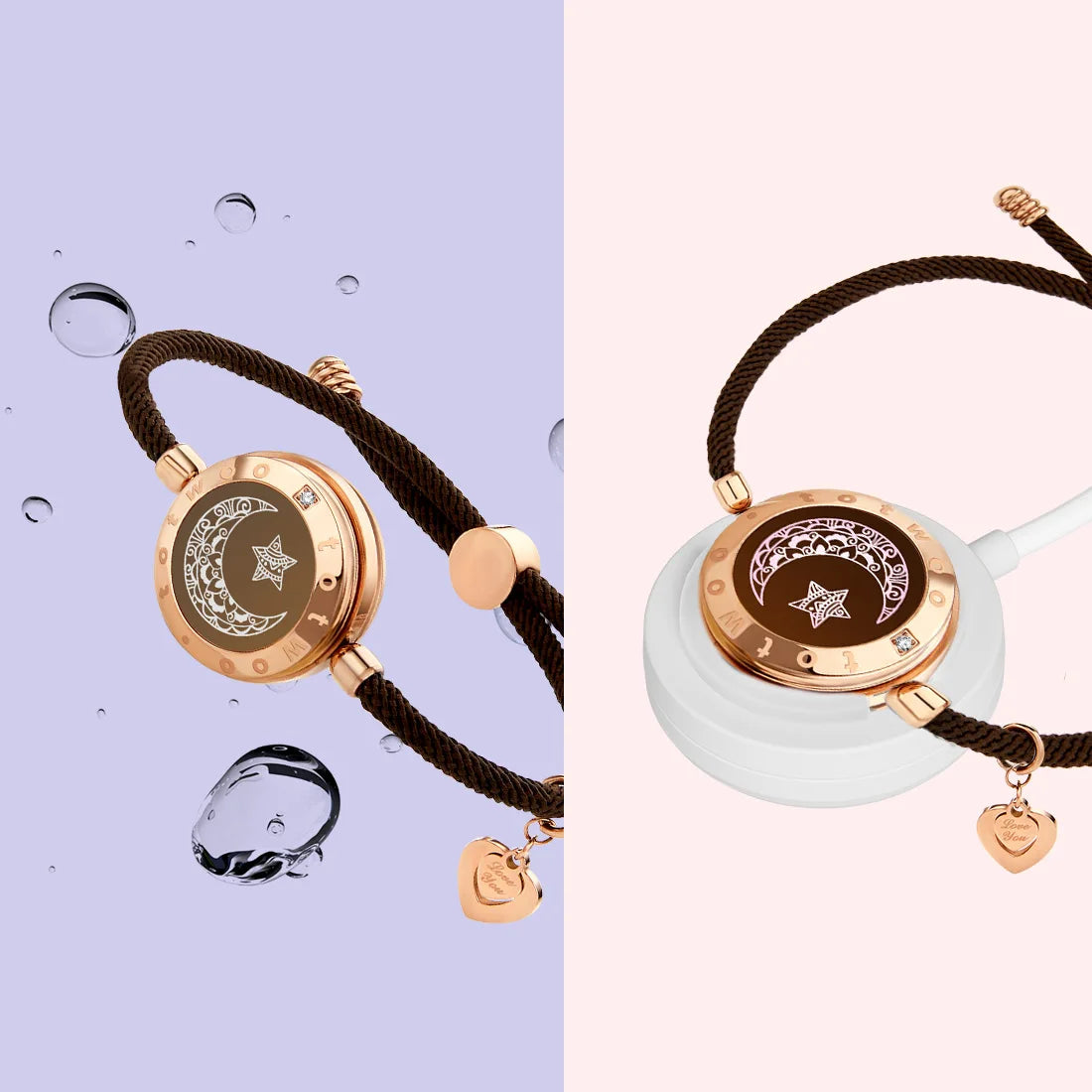 Totwoo Long Distance Touch Leuchtende und vibrierende Armbänder für Paare