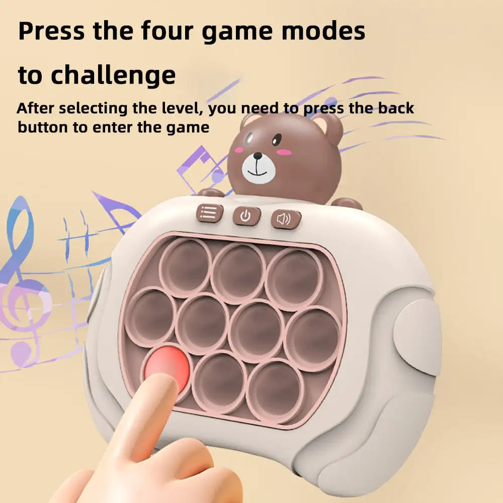 2025 Neues Quick-Push-Spiel, Pop Fidget Bubble Popper: Leichtes, professionelles Stressabbau-Spielzeug für Erwachsene und Kinder.