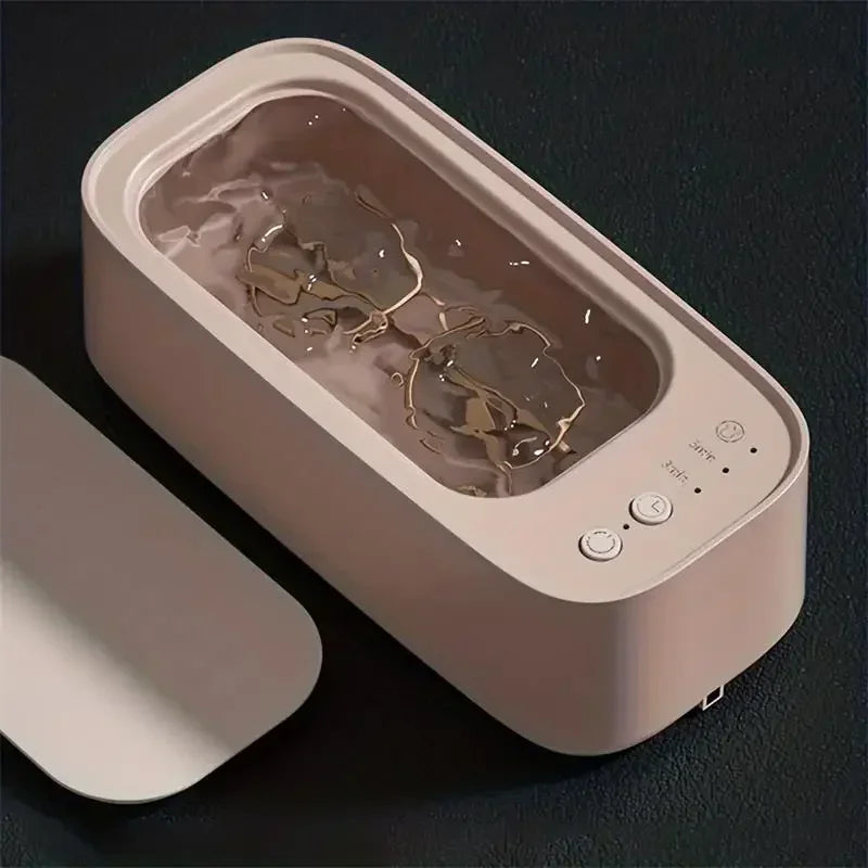 Machine de nettoyage de lunettes à ultrasons 45 kHz, nettoyeur de bijoux à ultrasons haute fréquence pour bijoux