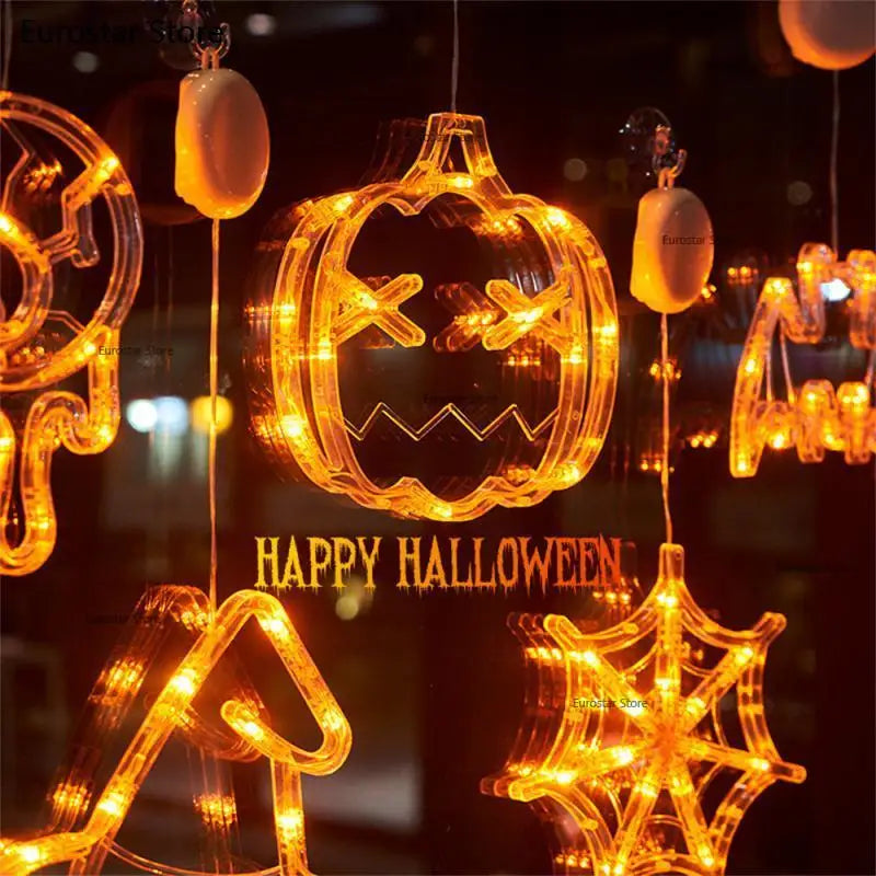 20 Stück Halloween-LED-Dekorationslichter für Atmosphäre, festliche Vorräte, Kürbislaternen und Requisiten