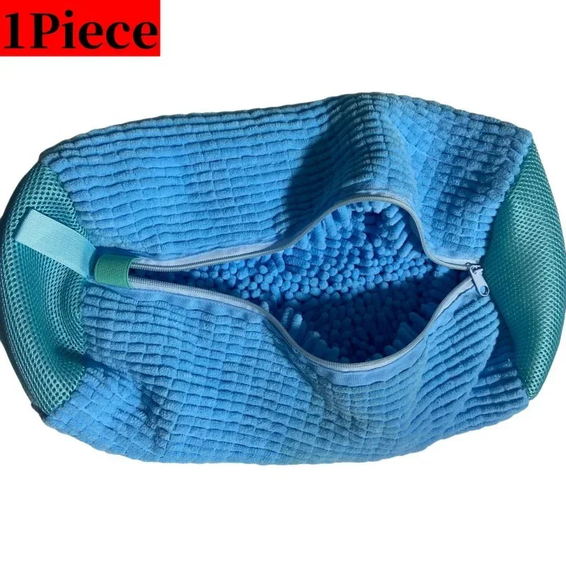 1/2/4-teiliger Schuhwaschbeutel mit flüssigem Schuhbürsten-Set
