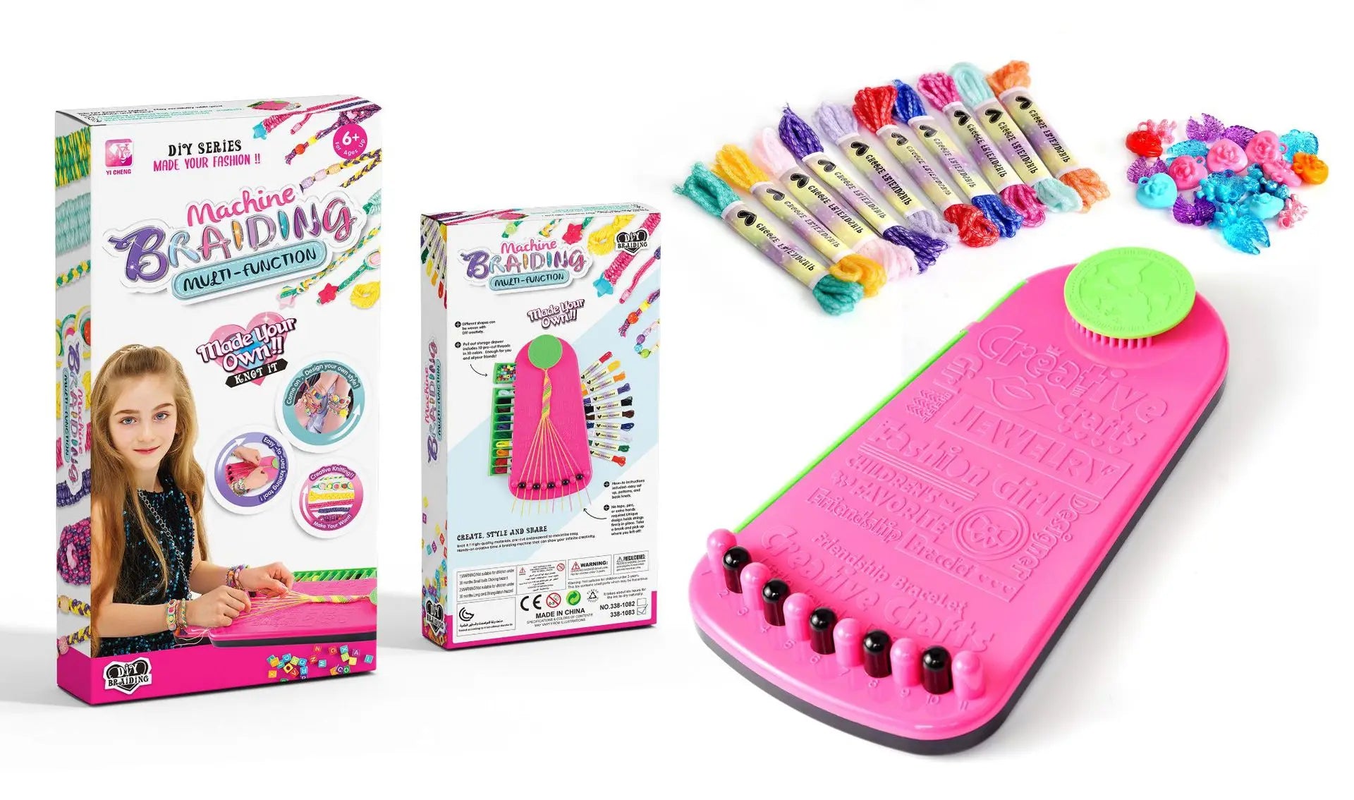 Freundschaftsarmband-Bastelset für Mädchen, DIY-Bastelsets, Spielzeug, Geburtstags- und Weihnachtsgeschenke für Partybedarf und Reiseaktivitäten