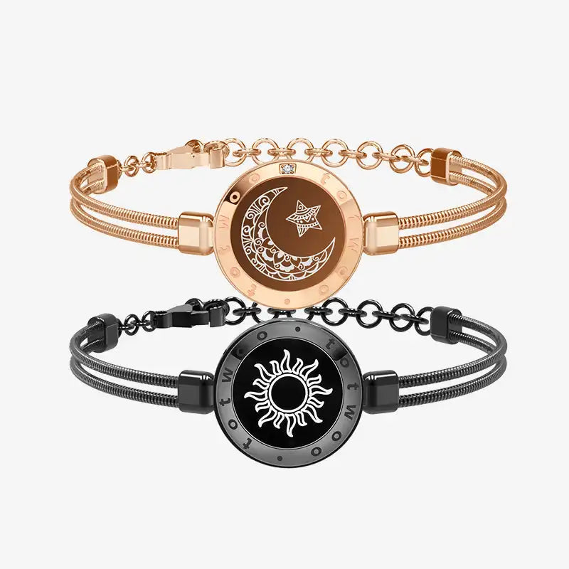 Totwoo Long Distance Touch Leuchtende und vibrierende Armbänder für Paare
