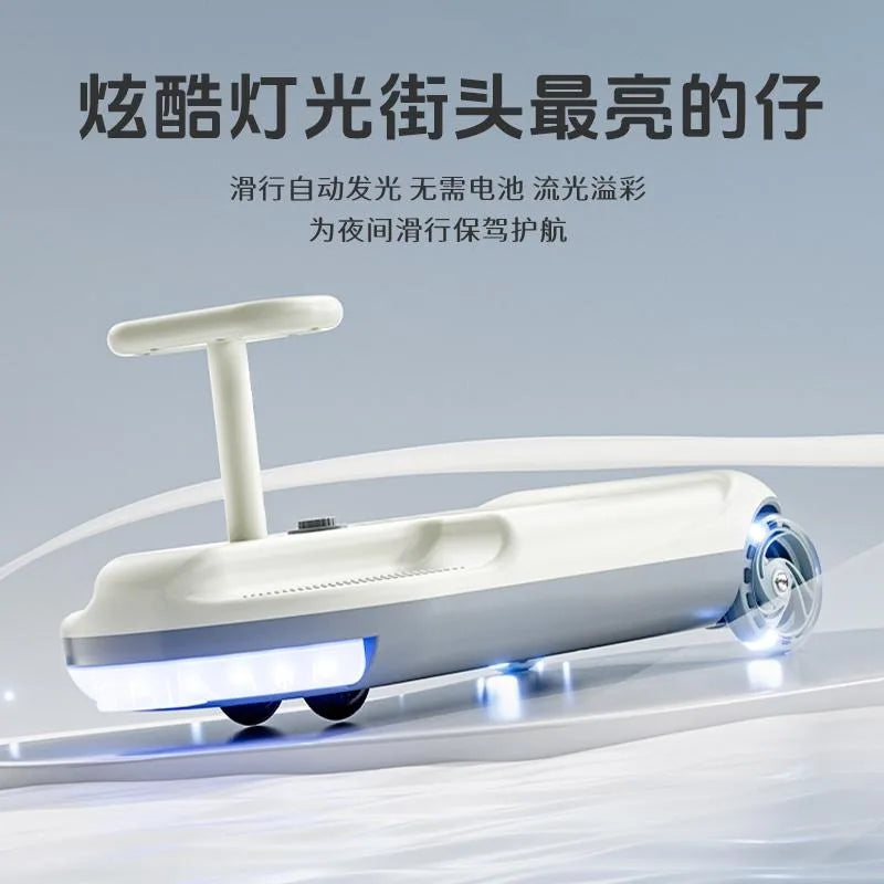 Elektrisches Mini-Kart-Twist-Auto für Kinder, Aufsitzspielzeug mit Reinigungsfunktion, 12 V batteriebetriebenes Fahrzeug