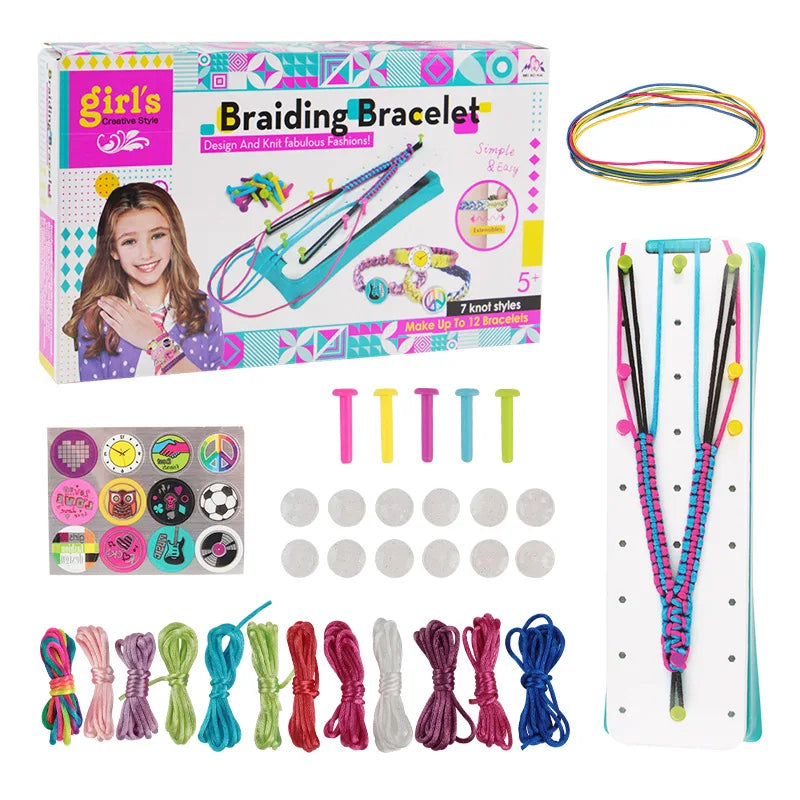 Freundschaftsarmband-Bastelset für Mädchen, DIY-Bastelsets, Spielzeug, Geburtstags- und Weihnachtsgeschenke für Partybedarf und Reiseaktivitäten
