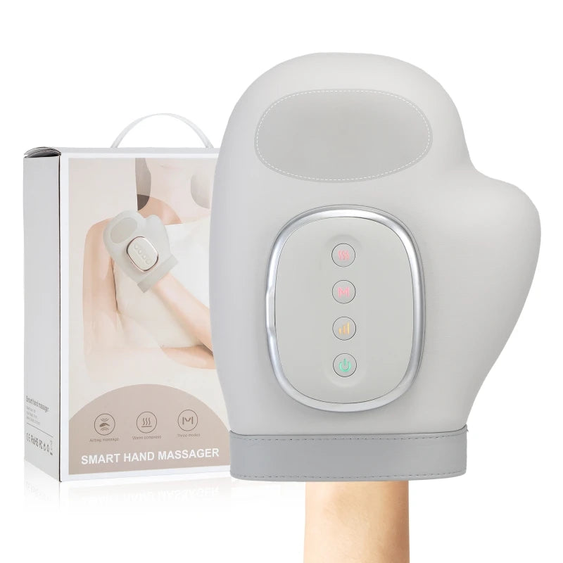 5-stufiges elektrisches Handmassagegerät, Heißkompressen-Massagegerät, Luftkompressions-Vibrationsmassage zur Linderung von Finger- und Handflächenermüdung