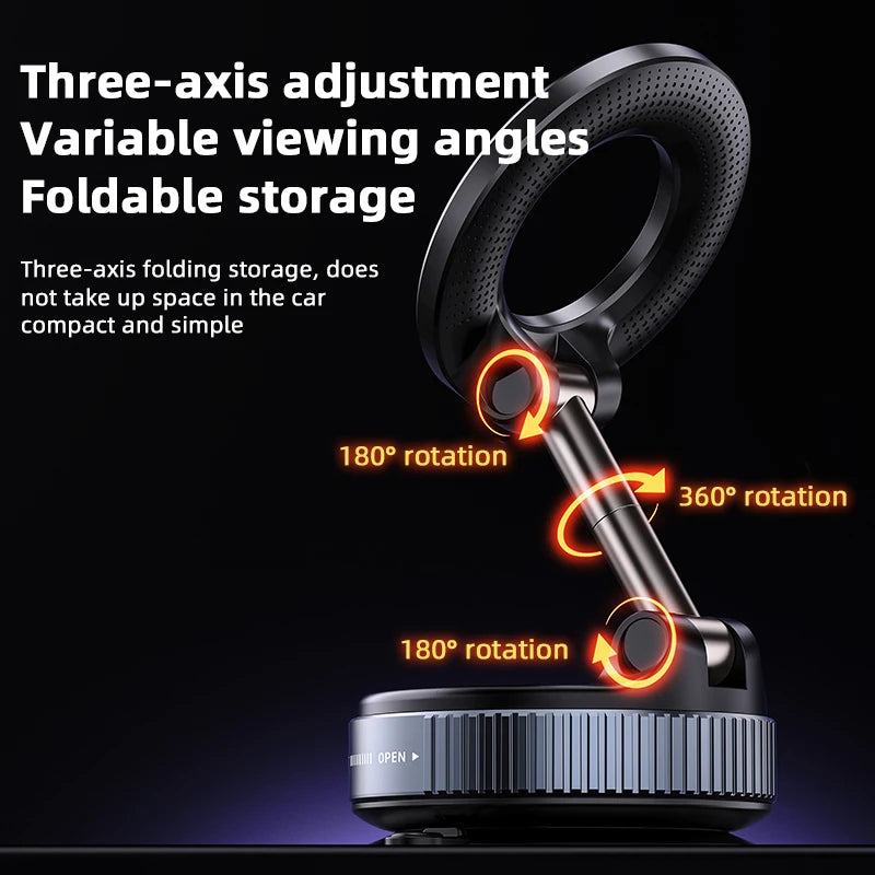 Support de téléphone magnétique K007|Rotation sur trois axes pour un réglage libre|Un choix pratique pour plusieurs scénarios.
