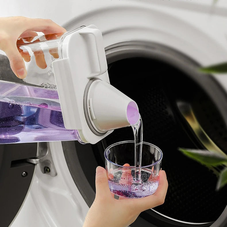 2300ml luftdichter Aufbewahrungsbehälter für Waschmittelpulver mit Deckel, Vorratsglas für Getreide, Vorratsbehälter für Bleichmittel mit Etiketten