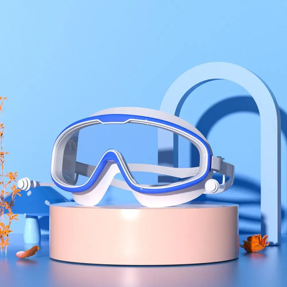 Schwimmbrille für Kinder im Alter von 3–15 Jahren, beschlagfrei, auslaufsicher, transparent, für Jungen und Mädchen, für Pool und Strand