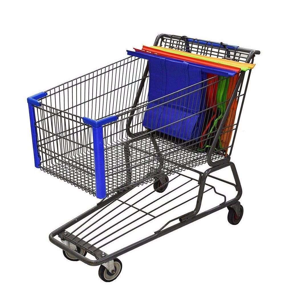 4 teile/satz faltbare Wagen Trolley Supermarkt Einkaufstaschen wieder verwendbare umwelt freundliche Lebensmittel geschäft Handtasche Vlies Einkaufstasche