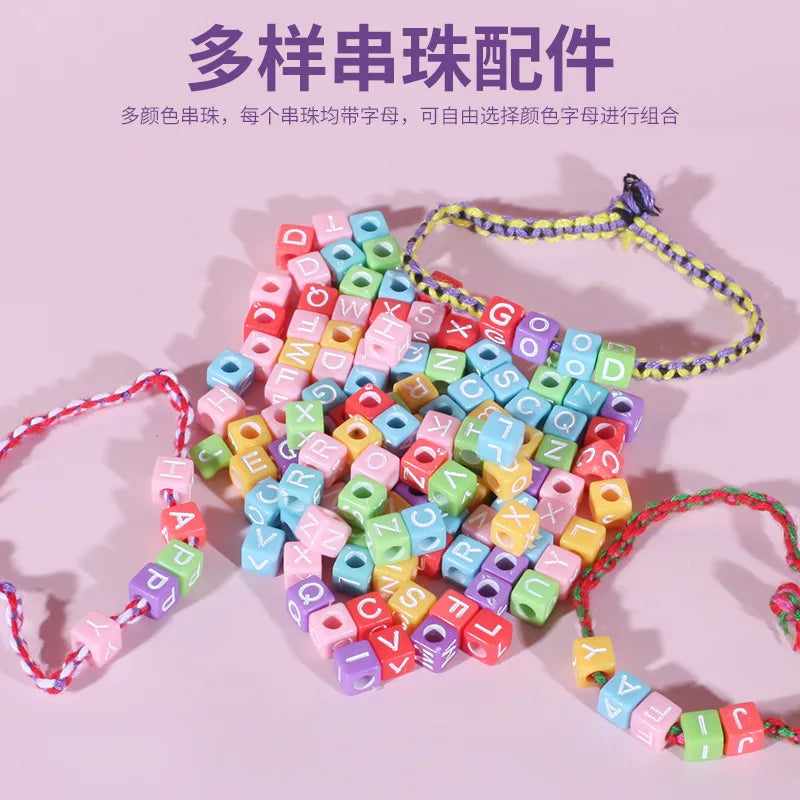 Freundschaftsarmband-Bastelset für Mädchen, DIY-Bastelsets, Spielzeug, Geburtstags- und Weihnachtsgeschenke für Partybedarf und Reiseaktivitäten