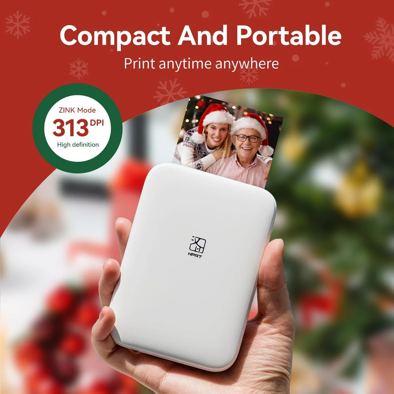 HPRT MT53 Farbfotodrucker, tragbarer Mini-Thermobilddrucker